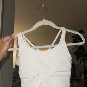 Lululemon Athletica Cream Strappy Tank